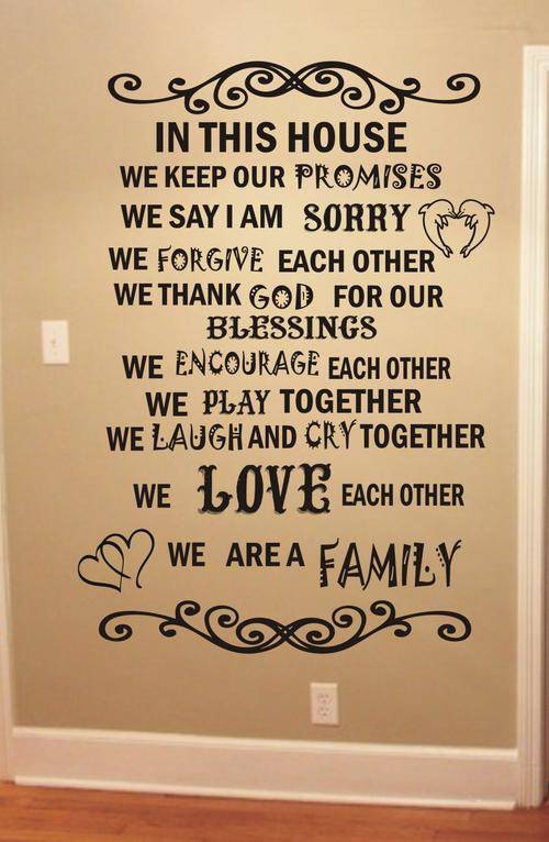 DECAL - WE ARE A FAMILY
