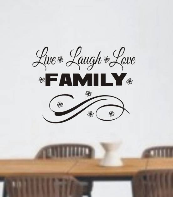 WALL DECAL - LIVE LOVE FAMILY