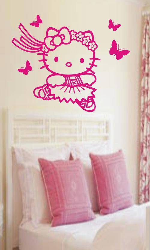 VINYL DECAL - H KITTY PINK