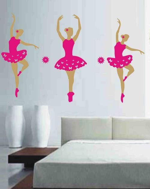 VINYL DECAL - 3 BALLERINAS