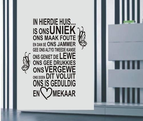 WALL DECAL - IN HIERDIE HUIS