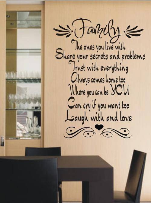 VINYL DECAL - FAMILY LIVE LOVE