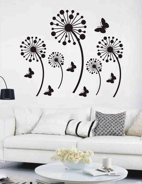 DANDILIONS AND BUTTERFLIES VINYL DECAL