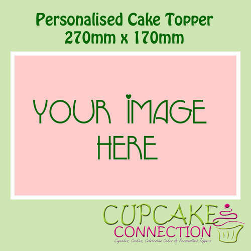 Personalised Cake Toppers 270mm x 170mm
