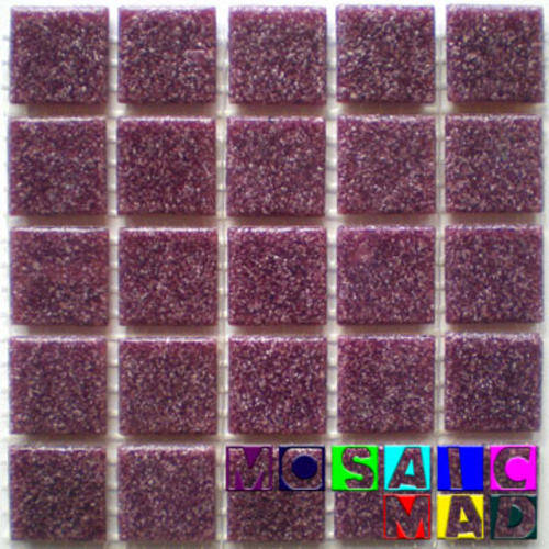 **SPECIAL** 25 Riverglass Mosaic Tiles: PURPLE 20mm x 20mm x 4mm