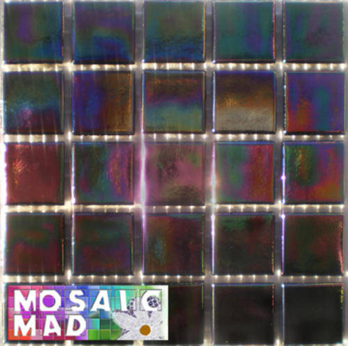 25 Riverglass Mosaic Tiles: "MAGIC" FANTASY 20mm x 20mm x 4mm