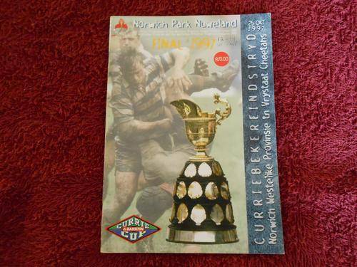 OFFICIAL PROGRAMME of NORWICH WESTERN PROVINCE vs FREESTATE CHEETAHS