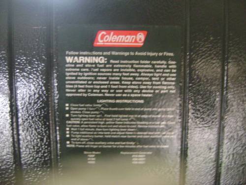 COLEMAN PARAFFIN STOVE IN GOOD CONDITION