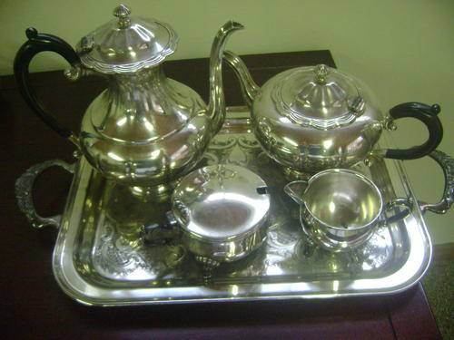 4 piece silver plated tea set