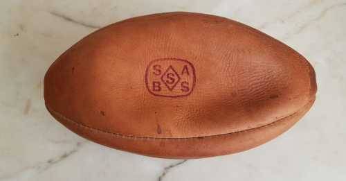 2 x Vintage Genuine Leather Invinsible `Super Springbok` Rugby Balls - One Lot