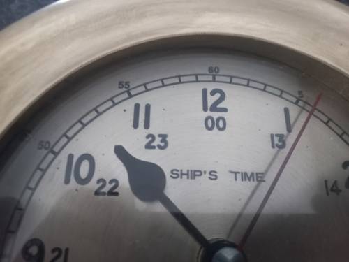 OLD SHIPS BRASS CLOCK