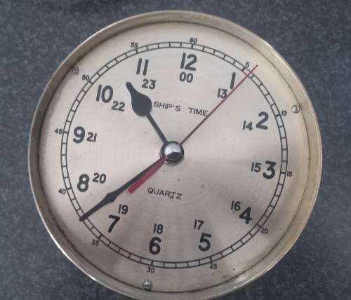 OLD SHIPS BRASS CLOCK