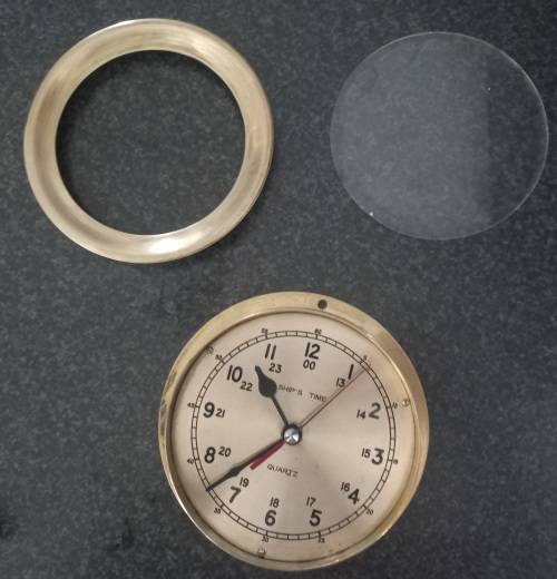 OLD SHIPS BRASS CLOCK