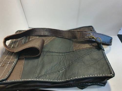 Top Grain Genuine Leather Laptop Bag Hand Made, One of Kind, 18` View my other items