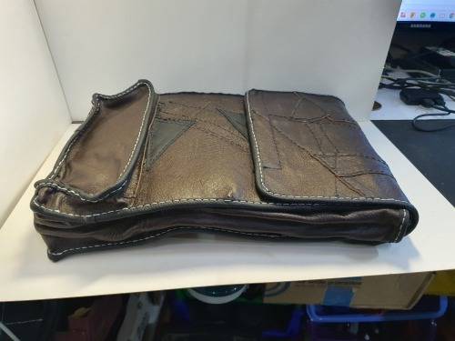 Top Grain Genuine Leather Laptop Bag Hand Made, One of Kind, 18` View my other items