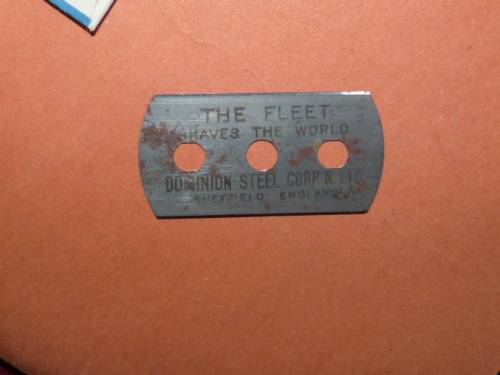 WW2 POW Escape Compass Fleet Raser blade in original packaging
