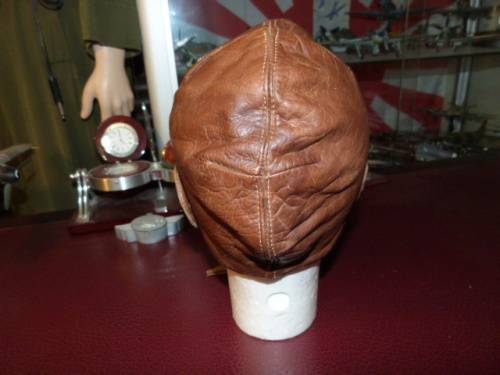 WW1 British Sykes leather Flying Helmet