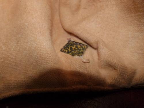 WW1 British Sykes leather Flying Helmet