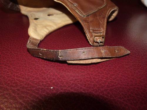 WW1 British Sykes leather Flying Helmet