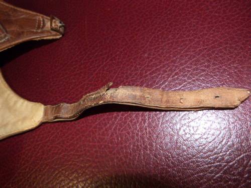 WW1 British Sykes leather Flying Helmet