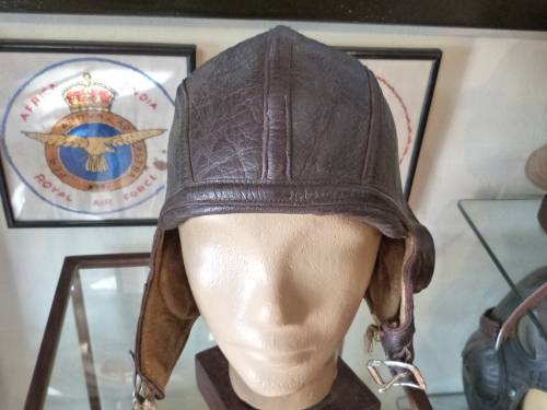 WW2 American Navy Airforce aircrew NAF 1092 leather flying helmet