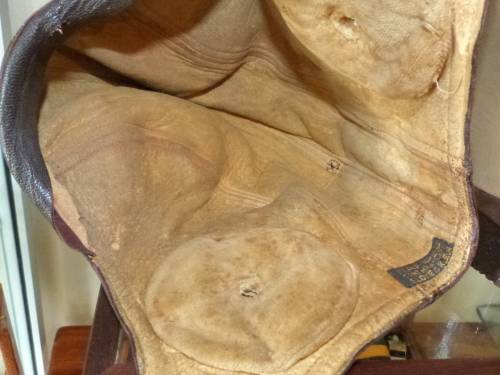 WW2 American Navy Airforce aircrew NAF 1092 leather flying helmet