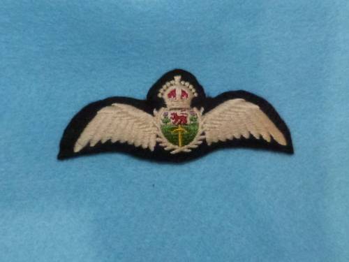 WW2 patterrn Rhodesian Pilot wings