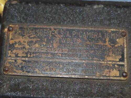 WW2 American Airforce P51/P47 Aircraft Gun Camera