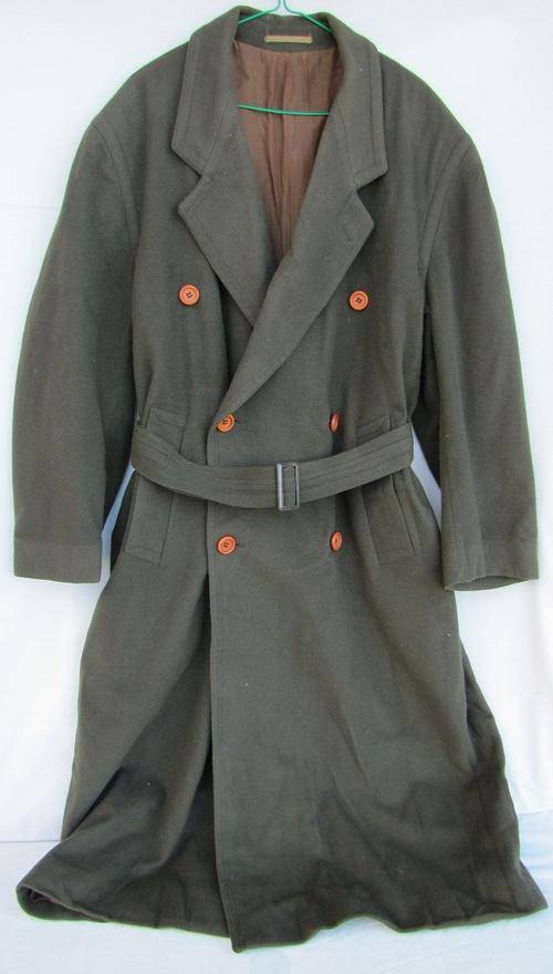 Mens Olive Green Stylish New Wool Full Jacket, warm, lined and comfortable, Size 48