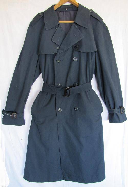 Mens Winter Navy Blue 3/4 Coat, Lined, Warm, Water Resistant and Comfortable, Size 34/36