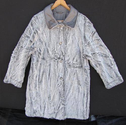 Ladies Reversible Imitation Fur 1/2 Coat, Very Warm, Water Resistant and Comfortable, Size 40