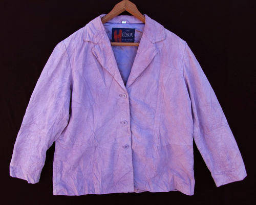 Ladies Stunning Leather Casual Jacket, Lined, Warm and Comfortable, Size 40/42