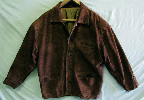 Mens Handsome Chocolate Brown Leather Jacket, Warm and Comfortable, SA Size 36
