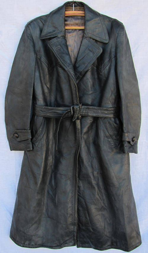 Awesome Mens Dark Olive Green 3/4 Leather Coat, Very Warm, Padded and Comfortable, SA Size 32