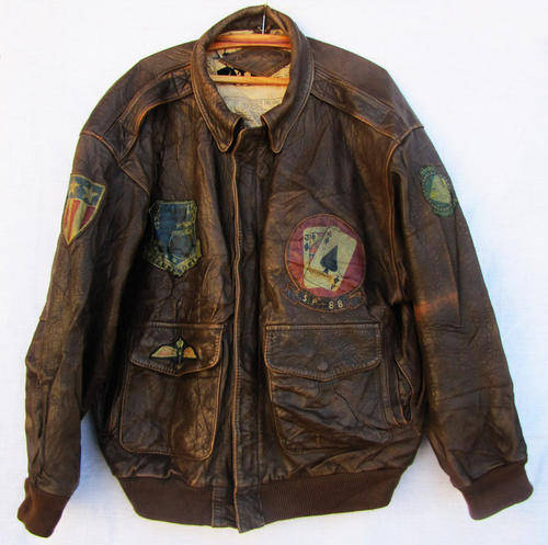 Mens Handsome Brown Genuine Leather Jacket, Lined, Warm and Comfortable, Size 36