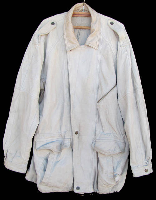 Ladies Snug Off White Leather 1/2 Jacket, Warm and Comfortable, SA Size 42
