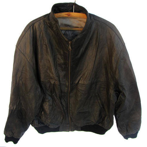 Mens Fine Black Leather Jacket, Warm and Comfortable, SA Size 36