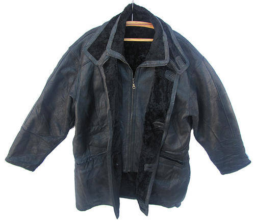 Mens Handsome Genuine SHEEPSKIN Black Jacket, Extremely Warm and Comfortable, SA Size 36