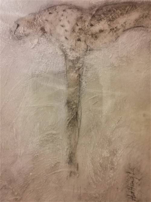 MARGOT HATTINGH ORIGINAL OIL CHEETAH