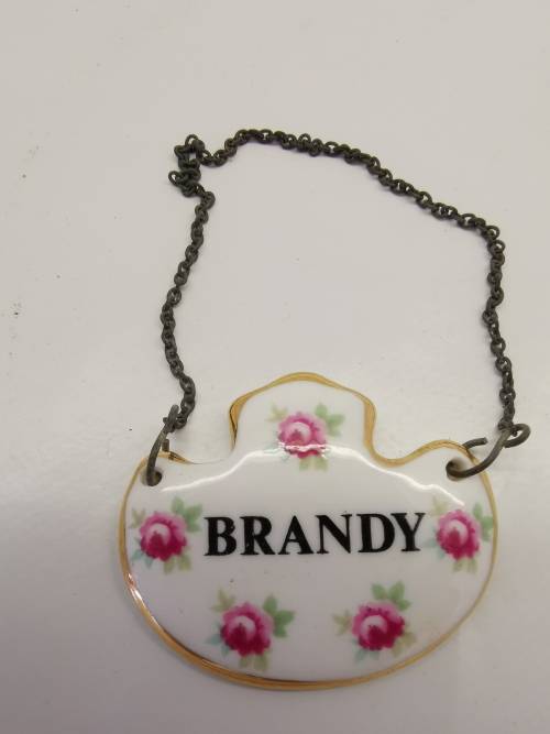 SET OF ROYAL ADDERLEY PORCELAIN BOTTLE LABELS