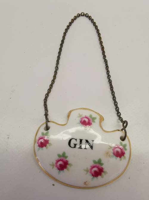 SET OF ROYAL ADDERLEY PORCELAIN BOTTLE LABELS