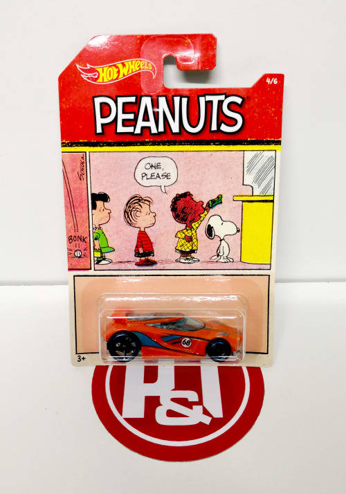 Hot Wheels `Peanuts` Themed Assortment set (6 Cars)