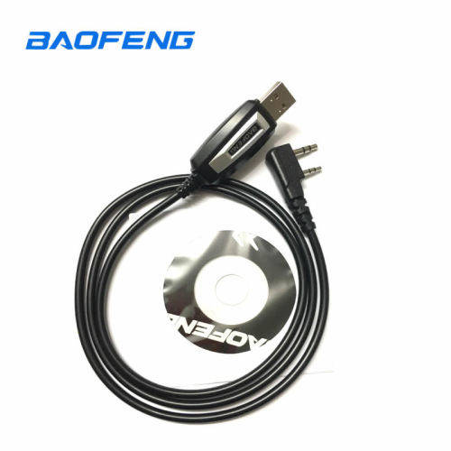 USB Programming Cable for Baofeng / Kenwood Two Way Radios With CD Software