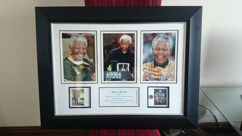 Nelson Mandela  limited addition frame with coin photo