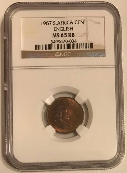 South Africa 1967 1c Cent High Grade