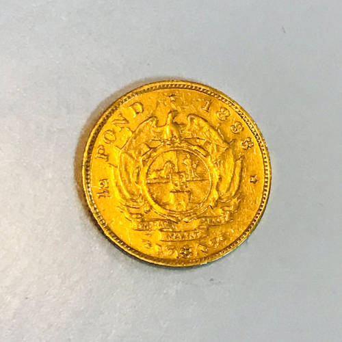 South Africa 1893 Half Pond Paul Kruger pre Boer War ZAR