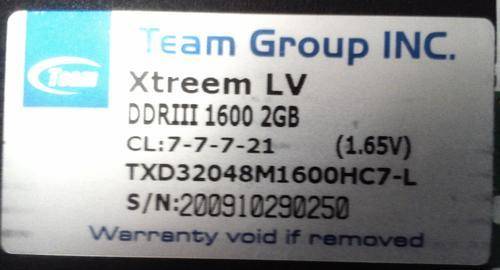 Xtreem LV DDR III 1600 4GB RAM - Description