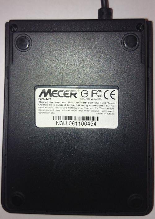 Mecer USB Numeric Key Pad_Back