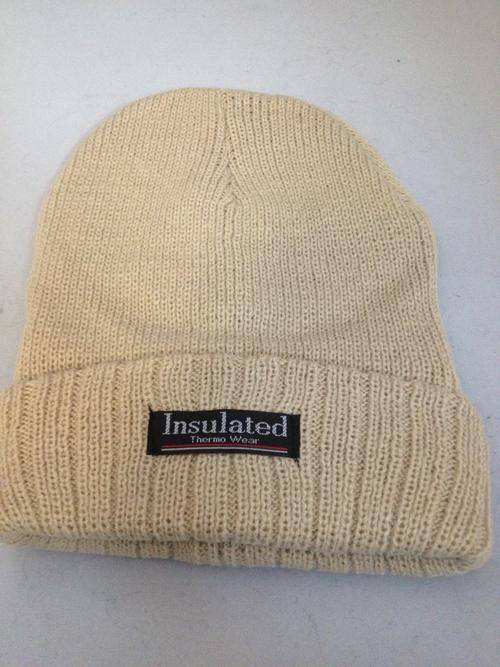 [J & E] Winter beanie - Khaki,insulated, fold