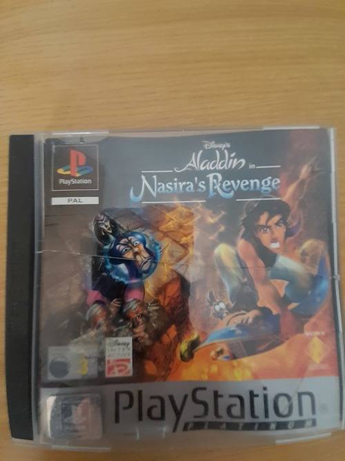 Disney`s Aladdin in Nasira`s Revenge PS 1 GAME Disc Excellent condition!